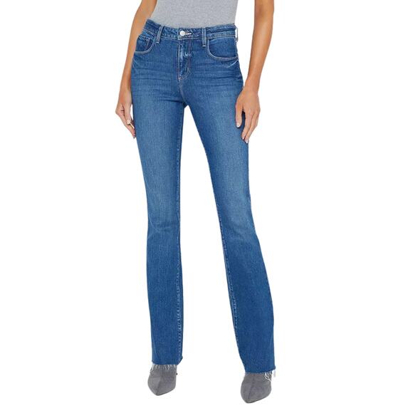 L’AGENCE Ruth High Rise Straight Jeans Size 25 Color Stockton - Picture 1 of 8